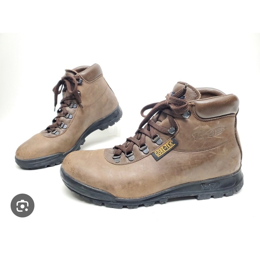Vasque Gore-Tex Hiking Boots Mens 9 M Brown Leather Made in Italy Vintage